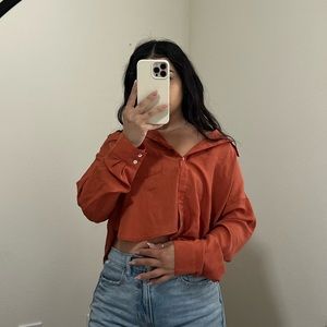 Oversize buttoned up